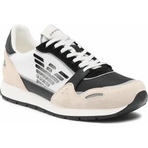 Sneakersy Emporio Armani X4X537 XM678 Q826 Beige/Black/Off Whit