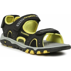 Sandály KangaRoos K-Celtic Kento 10048 000 5094 Jet Black/Lemon Chrome