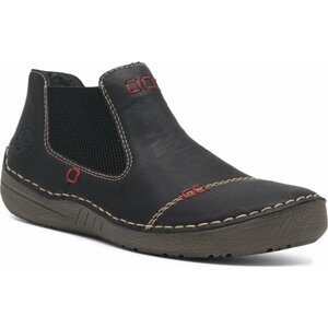 Kotníková obuv s elastickým prvkem Rieker 52590-01 Černá