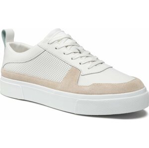 Sneakersy Calvin Klein Low Top Lace Up Lth HM0HM00495 White Mix 01T