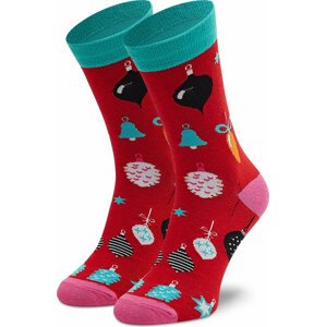 Pánské klasické ponožky Dots Socks SX-474-W Červená