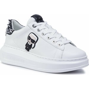 Sneakersy KARL LAGERFELD KL62529 White Lthr W/Black
