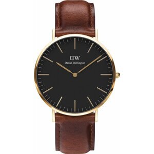 Hodinky Daniel Wellington Classic St Mawes DW00100543 Gold/Brown