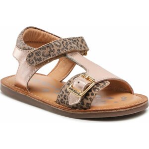 Sandály Kickers Diazz 784453-10 S Beige Leopard Rose 113