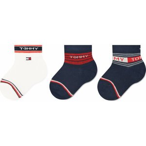 Sada 3 párů dětských vysokých ponožek Tommy Hilfiger 701220278 Original 001