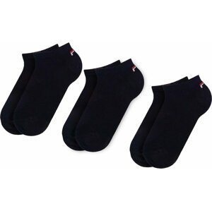 Sada 3 párů nízkých ponožek unisex Fila Calza F9100 Navy