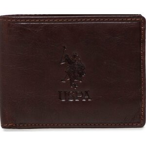 Velká pánská peněženka U.S. Polo Assn. Horiz. Wallet WIUUY2259MHA560 Cognac