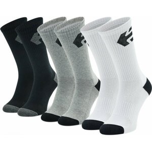 Sada 3 párů vysokých ponožek unisex Etnies Direct 4140001317 Assorted