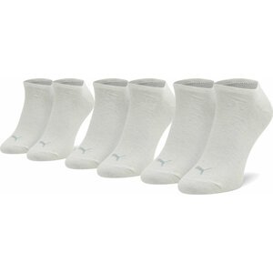 Sada 3 párů nízkých ponožek unisex Puma 906807 54 Oatmeal