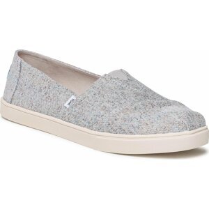 Polobotky Toms Alpargata Cupsole 10019525 Cloud Grey Metallic