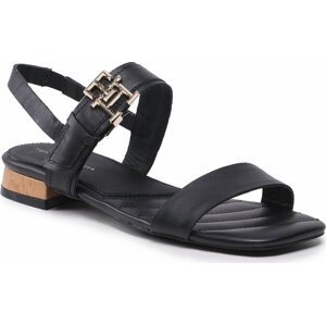 Sandály Tommy Hilfiger Hardware Flat Sandal FW0FW07094 Black BDS