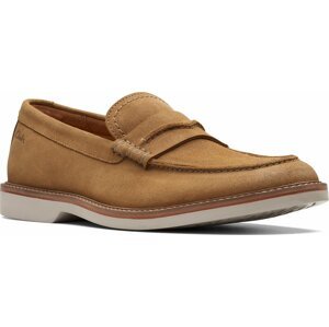 Polobotky Clarks Atticus LTSlip 26172440 Dark Sand Suede