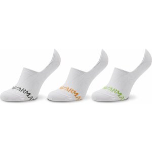 Sada 3 párů pánských ponožek Emporio Armani 306227 2F254 60210 Bílá