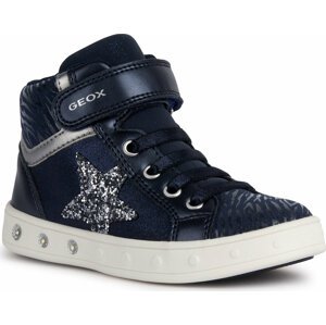 Sneakersy Geox J Skylin Girl J368WG 0BJDH C4201 S Navy/Dk Silver