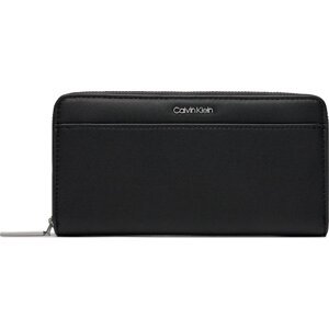 Velká dámská peněženka Calvin Klein Ck Must Lg Z/A Wallet W/Slip K60K610949 Černá
