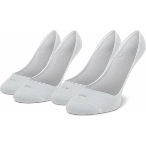 Sada 2 párů dámských ponožek Calvin Klein 701218767 White 002