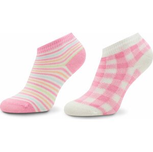 Sada 2 párů dětských nízkých ponožek United Colors Of Benetton 6AO30701O 902 Růžová