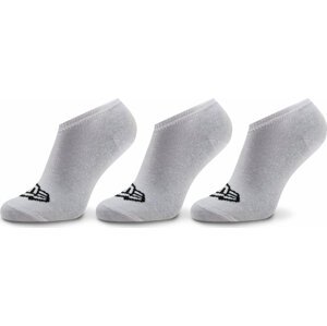 Sada 3 párů nízkých ponožek unisex New Era Flag Sneaker Sock 13113638 Bílá