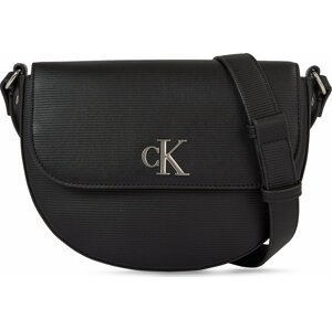 Kabelka Calvin Klein Jeans Minimal Monogram Saddle Bag22 T K60K611226 Black BDS