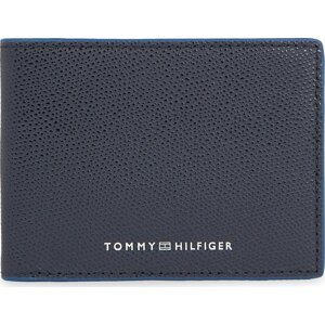 Pánská peněženka Tommy Hilfiger Th Struc Leather Mini Cc Wallet AM0AM11607 Space Blue DW6
