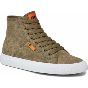 Sneakersy DC Manual Hi Txse ADYS300644 Washed Olive WSO