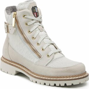 Polokozačky New Italia Shoes 1615408/6 Natural White