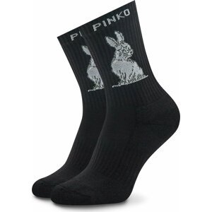 Dámské klasické ponožky Pinko Evelyne 101203 A0VD Black/White ZZ2